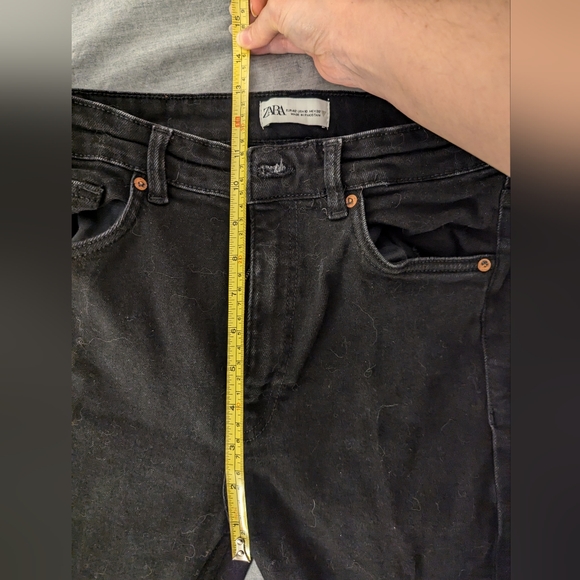 Black Zara High Waisted Skinny Jeans in black - Size 10 - Picture 5 of 5